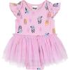 Bluey Baby Girls Ruffle Bodysuit Dress Newborn to Infant Sizes (Newborn – 24 Months)(Pink)