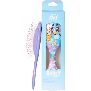 Wet Brush Bluey & Bingo Kids Midi Hair Brush, Smaller Size For Little Hands, Soft Bristles Detangle Knots With Ease, Ergonomic Handle, For All Hair Types, Limited Edition, Purple(Bluey & Bingo)