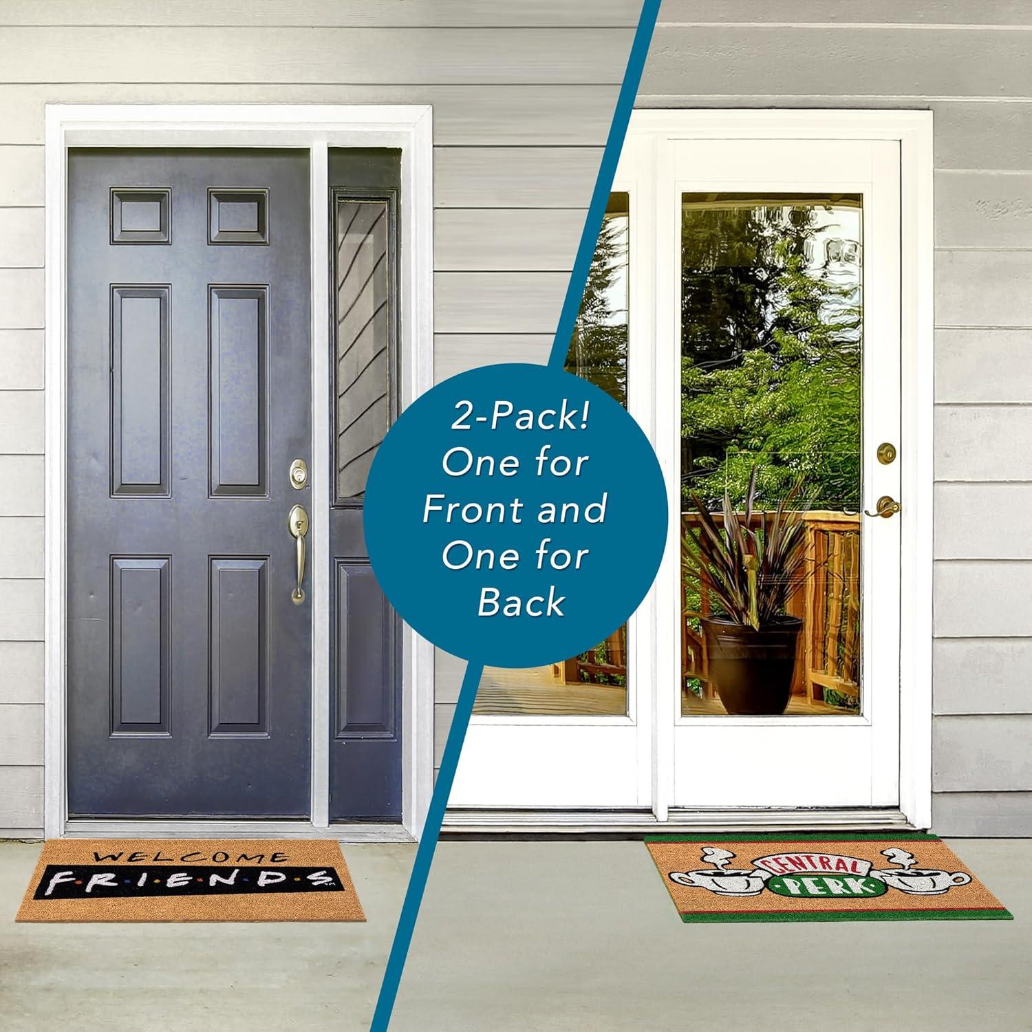 image:imageGertmenian Bluey Coir Doormat 2x3 Welcome Mat 2Pack Ideal for High Traffic Areas in Front Door Garage Entryway HiBluey Patch 80072Friends Central PerkWelcome