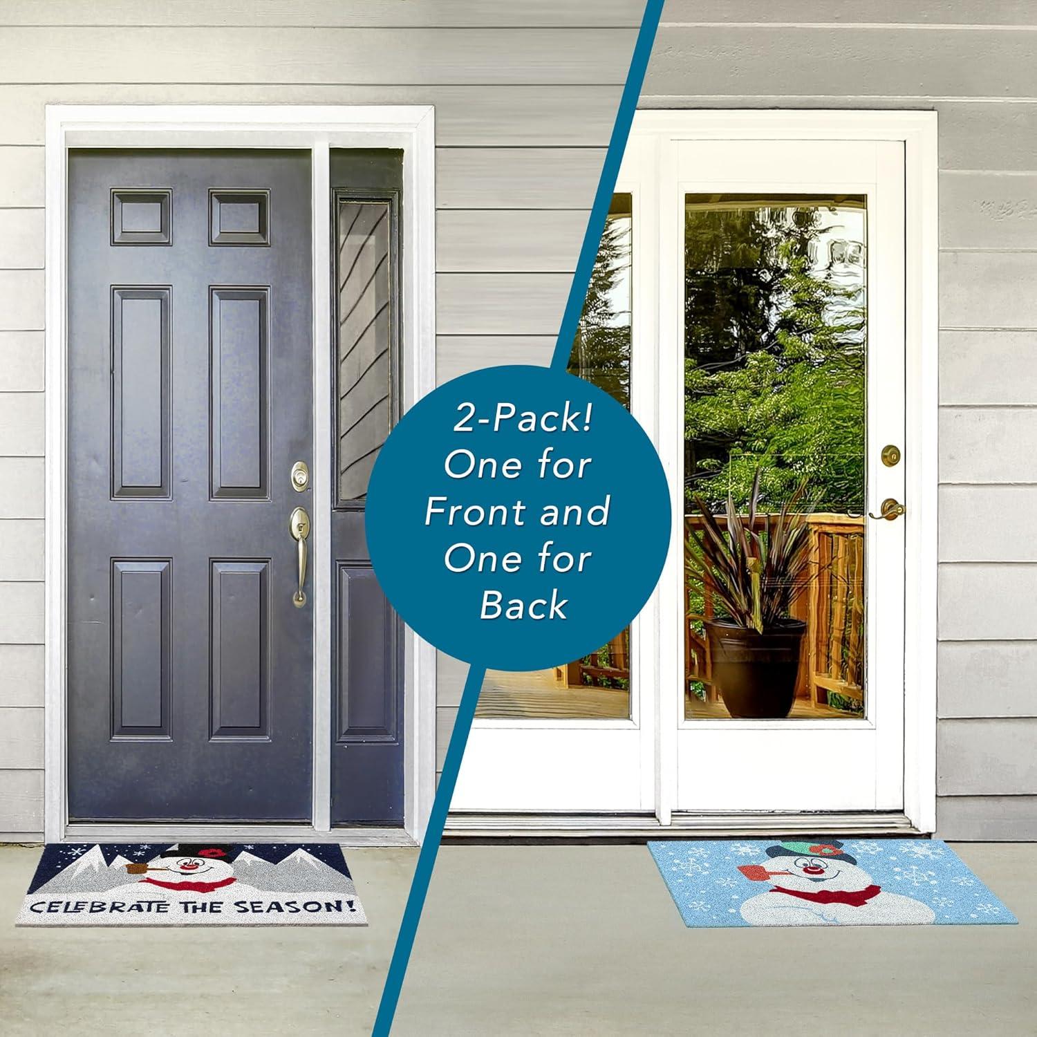 image:imageGertmenian Bluey Coir Doormat 2x3 Welcome Mat 2Pack Ideal for High Traffic Areas in Front Door Garage Entryway HiBluey Patch 80072Frosty BlueCelebrate