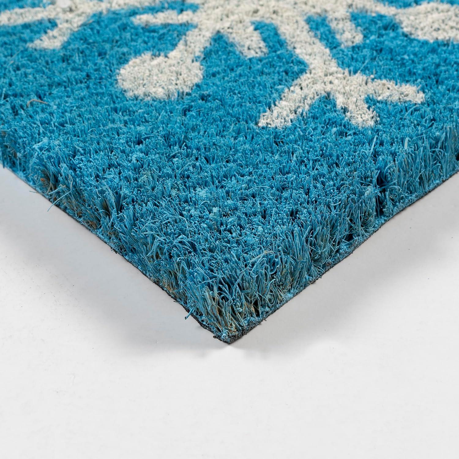 image:imageGertmenian Bluey Coir Doormat 2x3 Welcome Mat 2Pack Ideal for High Traffic Areas in Front Door Garage Entryway HiBluey Patch 80072Garfield Snowflakes BlackSnowflakes Blue