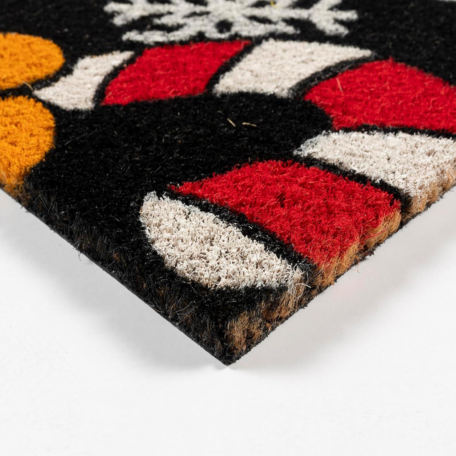image:imageGertmenian Bluey Coir Doormat 2x3 Welcome Mat 2Pack Ideal for High Traffic Areas in Front Door Garage Entryway HiBluey Patch 80072Garfield Snowflakes BlackSnowflakes Blue