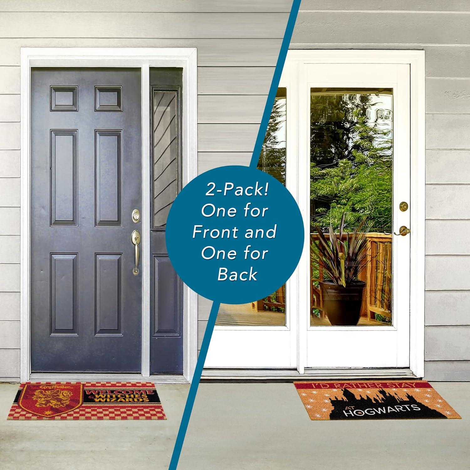 image:imageGertmenian Bluey Coir Doormat 2x3 Welcome Mat 2Pack Ideal for High Traffic Areas in Front Door Garage Entryway HiBluey Patch 80072Harry Potter HogwartsWitches