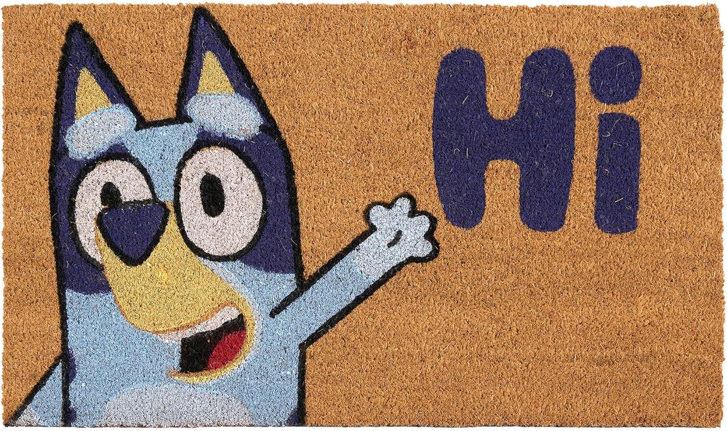 image:imageGertmenian Bluey Coir Doormat 2x3 Welcome Mat 2Pack Ideal for High Traffic Areas in Front Door Garage Entryway HiBluey Patch 80072HiBluey Patch