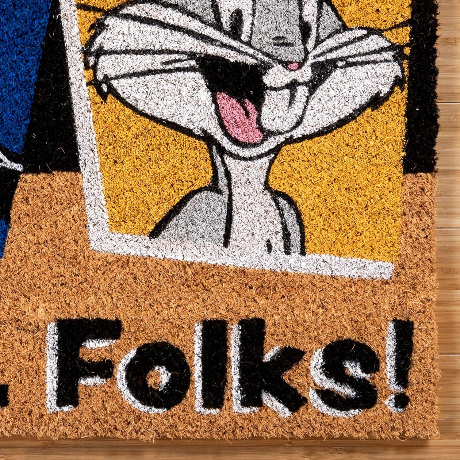 image:imageGertmenian Bluey Coir Doormat 2x3 Welcome Mat 2Pack Ideal for High Traffic Areas in Front Door Garage Entryway HiBluey Patch 80072Looney Tunes DocFolks