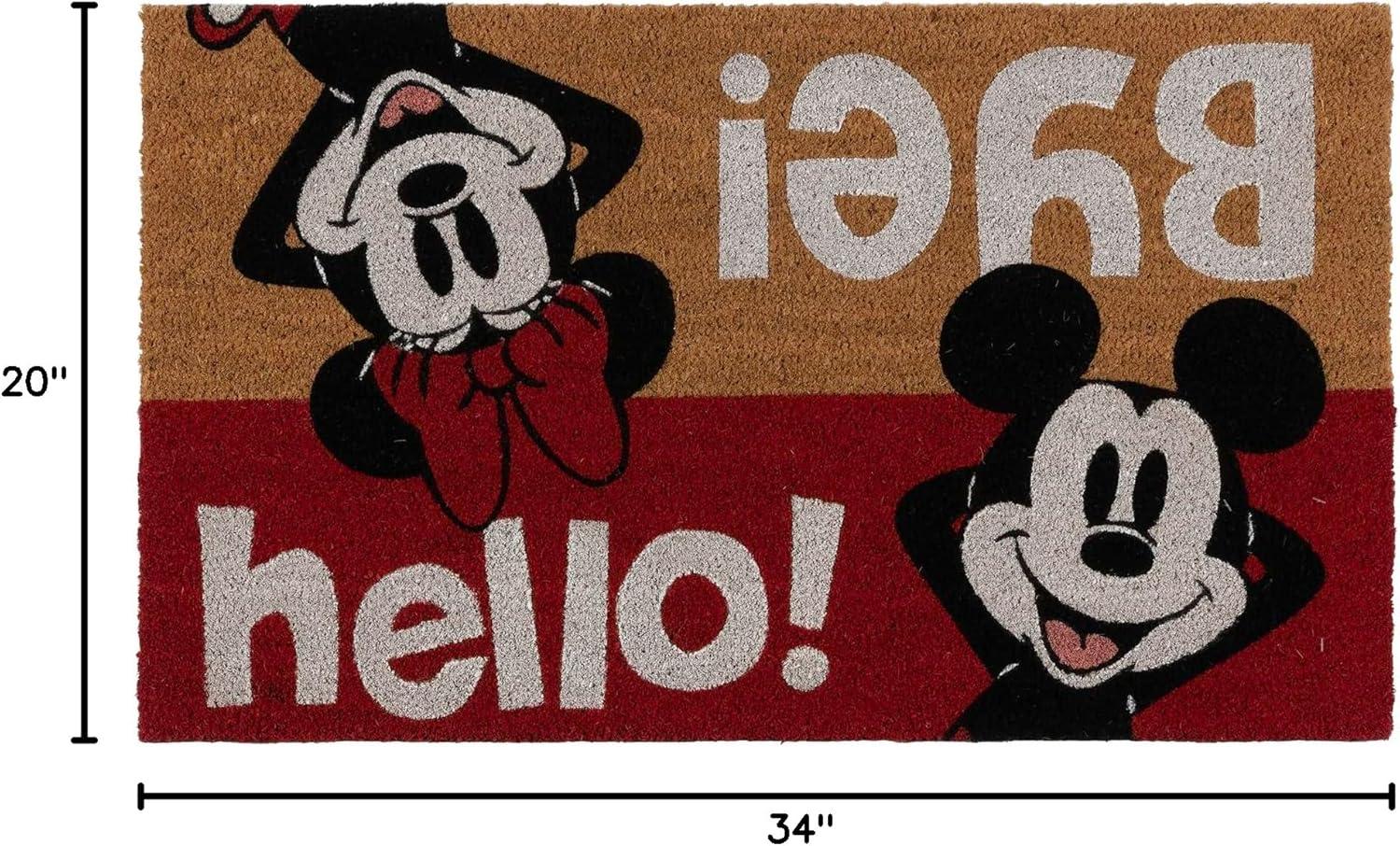 image:imageGertmenian Bluey Coir Doormat 2x3 Welcome Mat 2Pack Ideal for High Traffic Areas in Front Door Garage Entryway HiBluey Patch 80072Mickey Minnie LoveHello