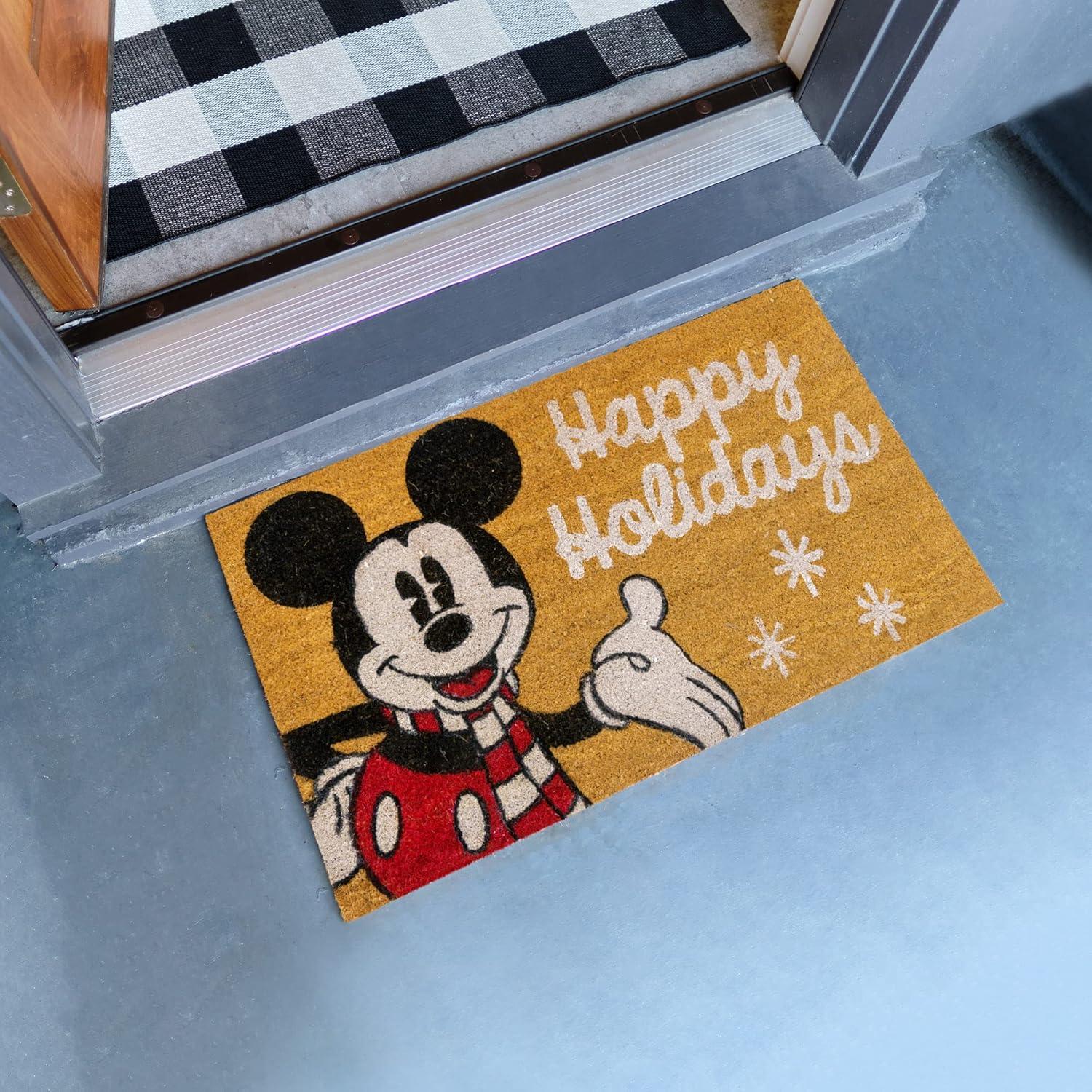 image:imageGertmenian Bluey Coir Doormat 2x3 Welcome Mat 2Pack Ideal for High Traffic Areas in Front Door Garage Entryway HiBluey Patch 80072Mickey Happy HolidaysSnowflakes