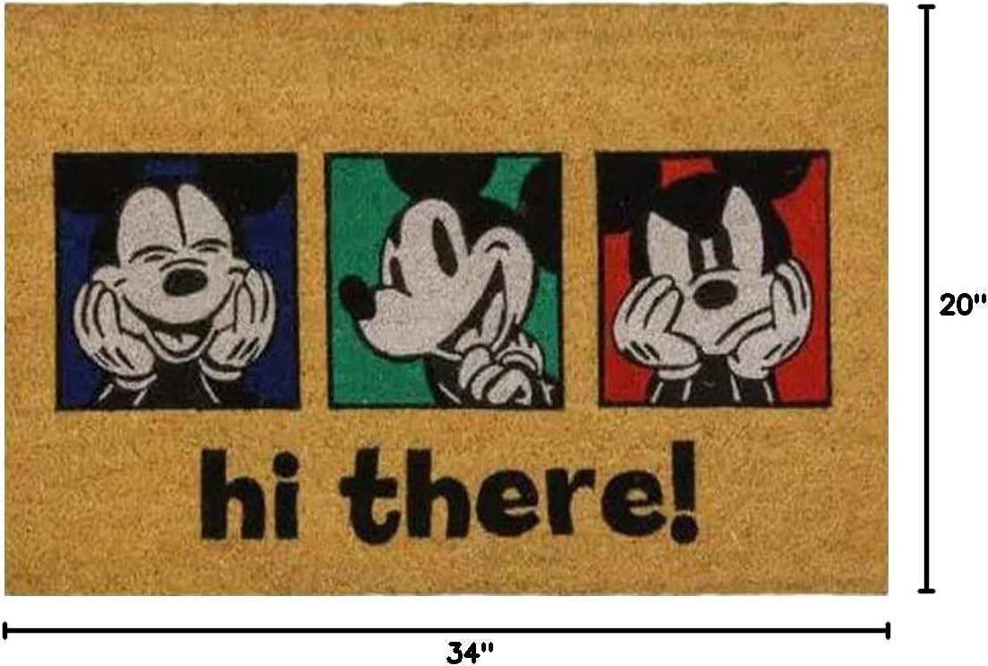 image:imageGertmenian Bluey Coir Doormat 2x3 Welcome Mat 2Pack Ideal for High Traffic Areas in Front Door Garage Entryway HiBluey Patch 80072Retro Mickey FacesHi There