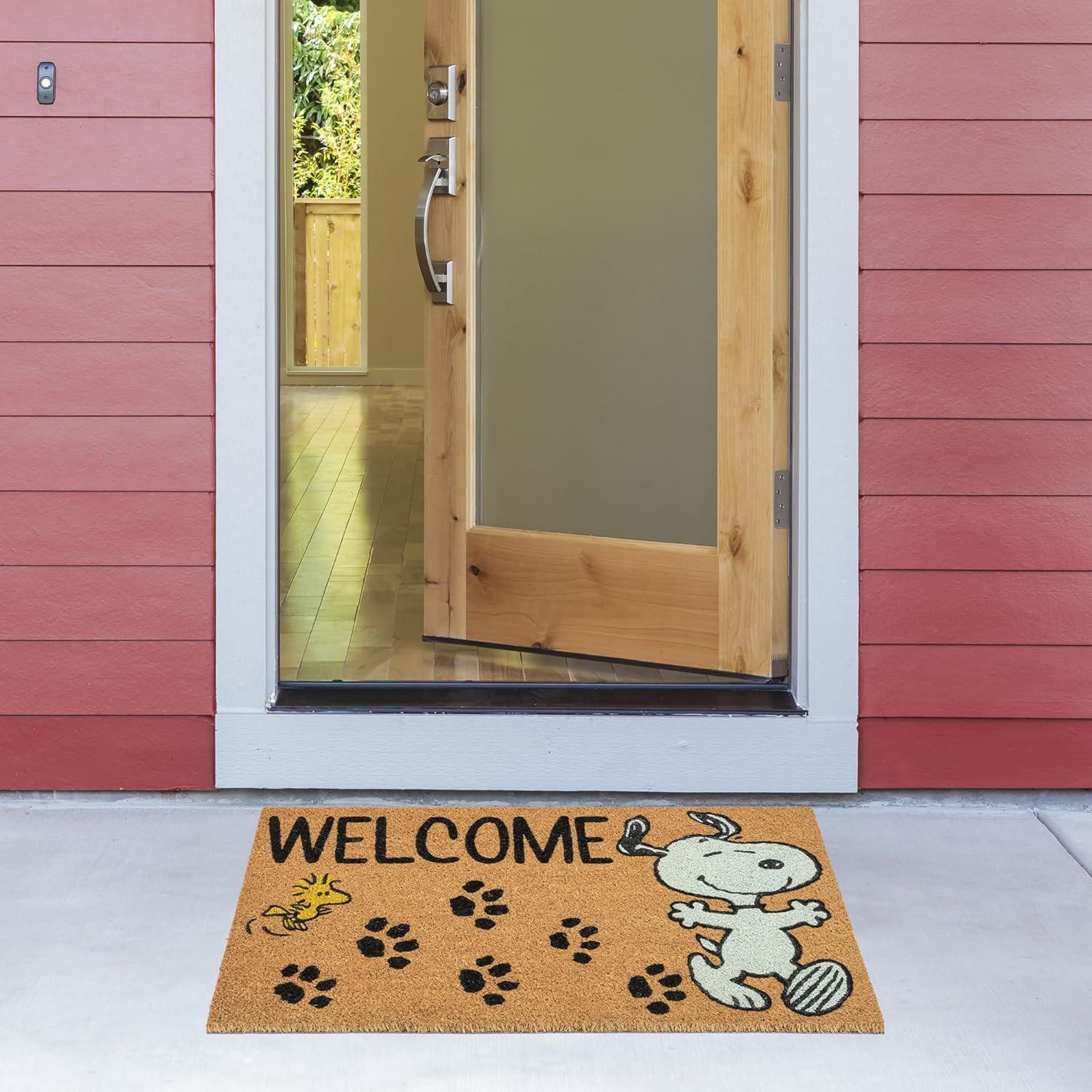 image:imageGertmenian Bluey Coir Doormat 2x3 Welcome Mat 2Pack Ideal for High Traffic Areas in Front Door Garage Entryway HiBluey Patch 80072Snoopy HelloWelcome