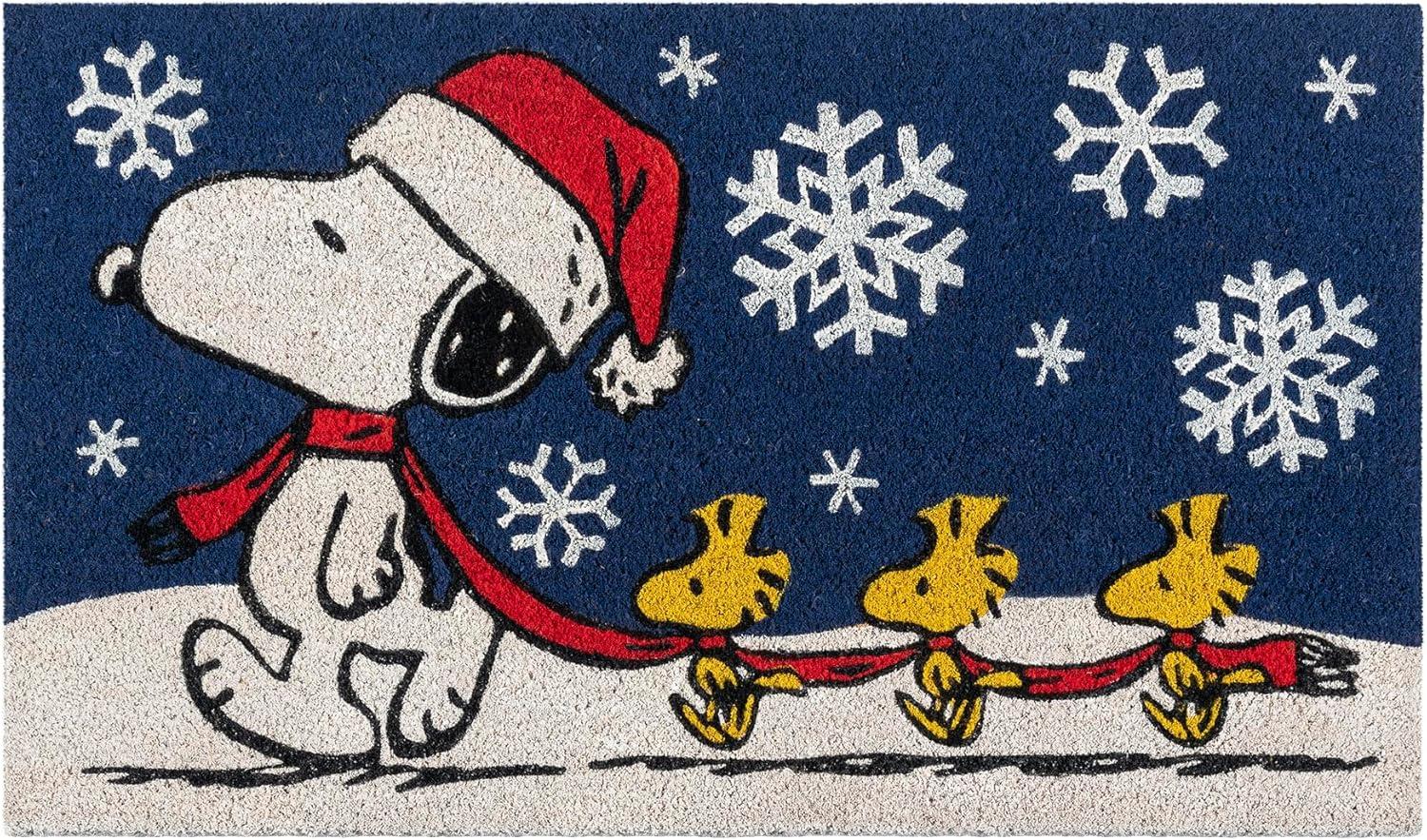 image:imageGertmenian Bluey Coir Doormat 2x3 Welcome Mat 2Pack Ideal for High Traffic Areas in Front Door Garage Entryway HiBluey Patch 80072Snoopy SnowflakesDog House Lights