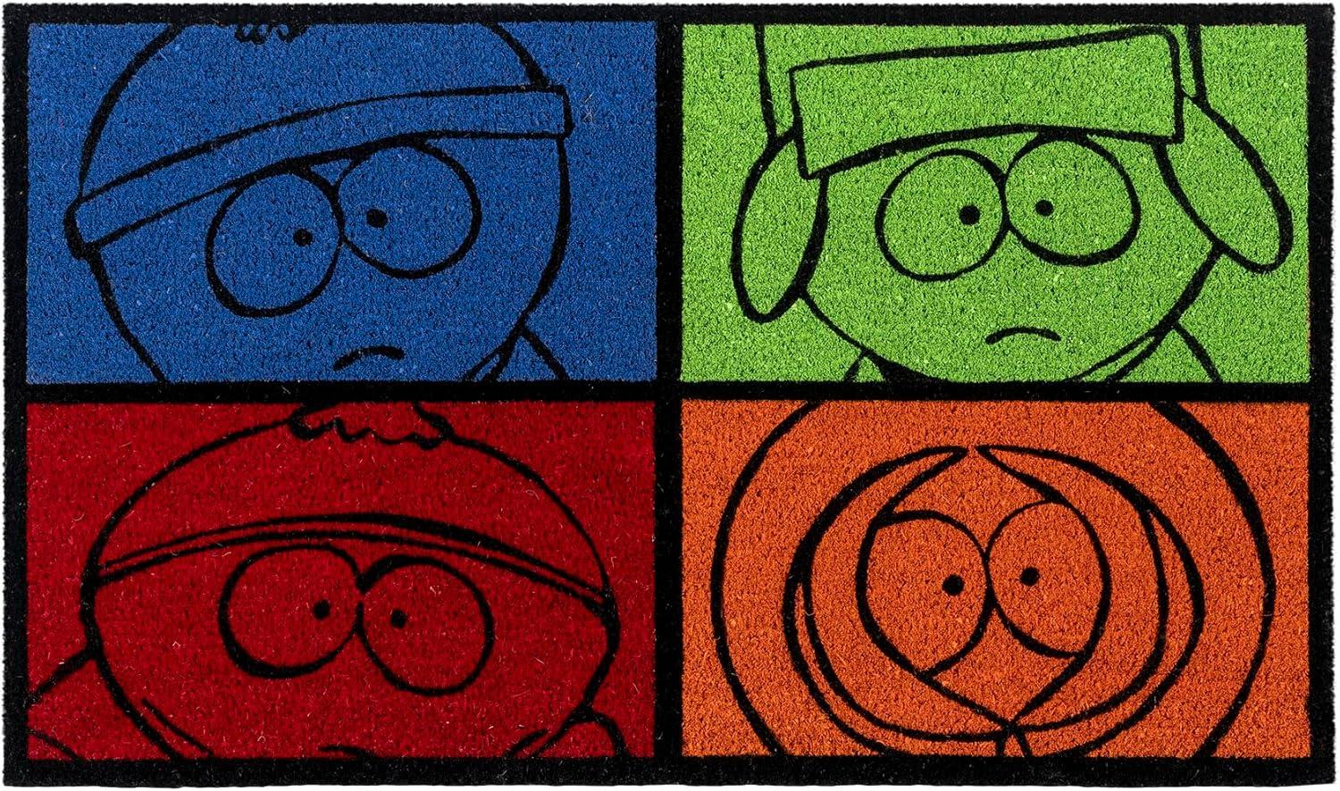 image:imageGertmenian Bluey Coir Doormat 2x3 Welcome Mat 2Pack Ideal for High Traffic Areas in Front Door Garage Entryway HiBluey Patch 80072South Park GangBlocks