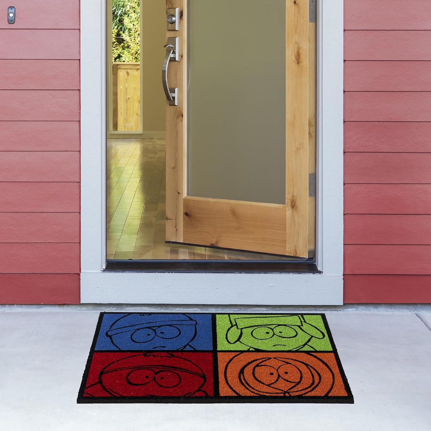 image:imageGertmenian Bluey Coir Doormat 2x3 Welcome Mat 2Pack Ideal for High Traffic Areas in Front Door Garage Entryway HiBluey Patch 80072South Park GangBlocks