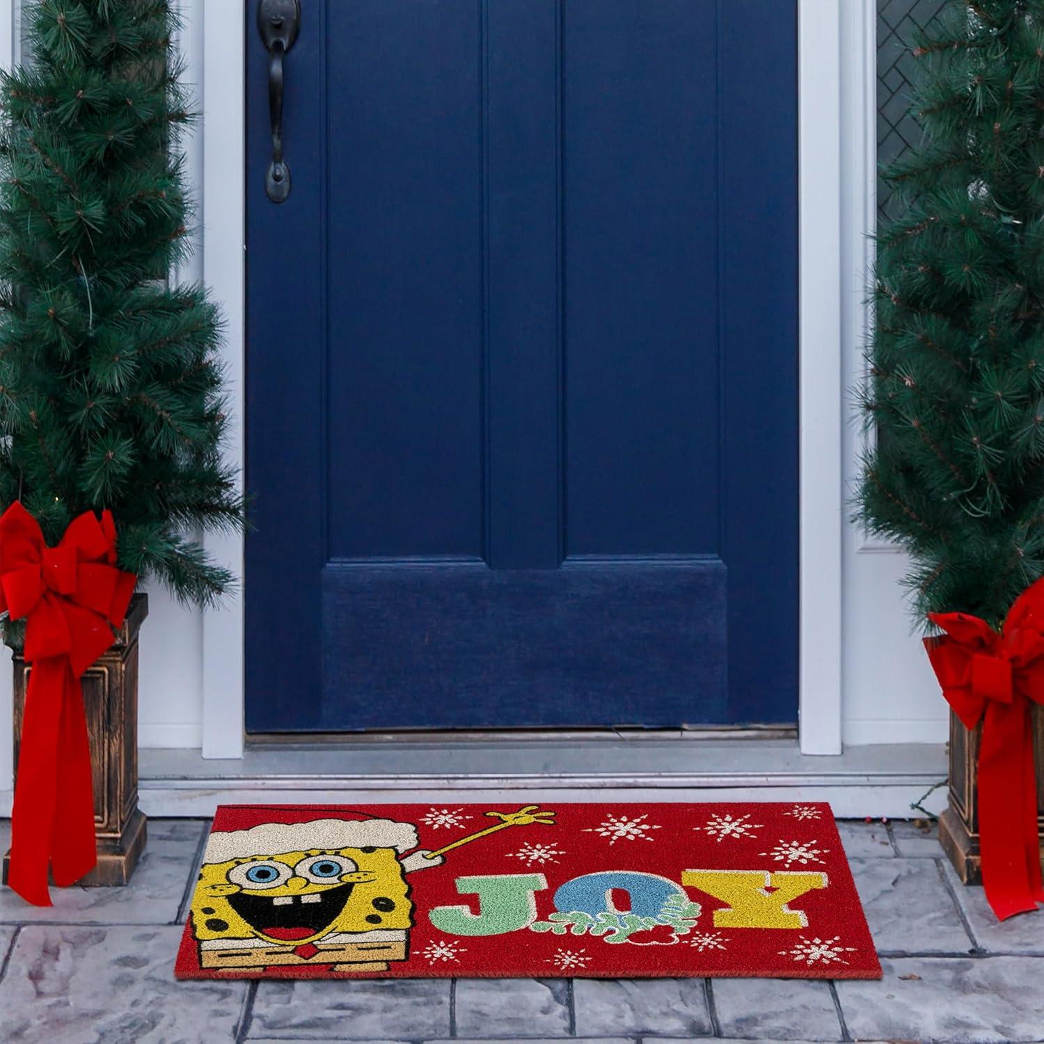 image:imageGertmenian Bluey Coir Doormat 2x3 Welcome Mat 2Pack Ideal for High Traffic Areas in Front Door Garage Entryway HiBluey Patch 80072Spongebob SantaHo Ho Ho