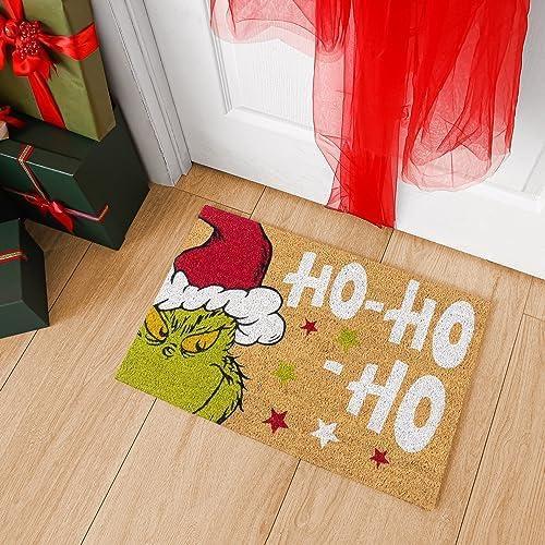 image:imageGertmenian Bluey Coir Doormat 2x3 Welcome Mat 2Pack Ideal for High Traffic Areas in Front Door Garage Entryway HiBluey Patch 80072The Grinch Ho Ho HoSanta