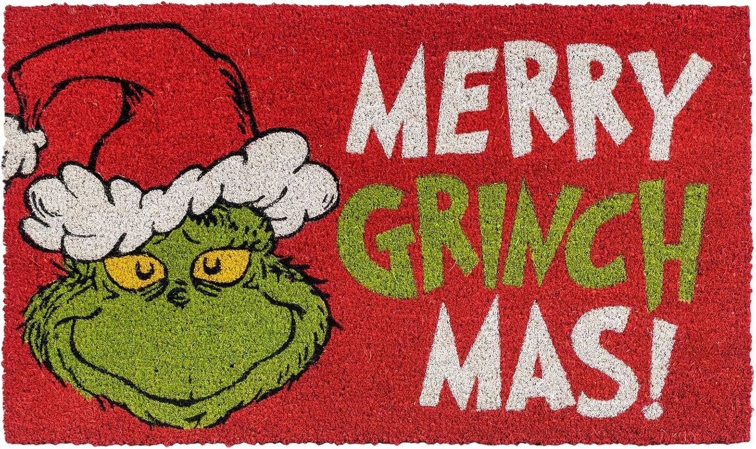 image:imageGertmenian Bluey Coir Doormat 2x3 Welcome Mat 2Pack Ideal for High Traffic Areas in Front Door Garage Entryway HiBluey Patch 80072The Grinch WelcomeMerry Grinchmas