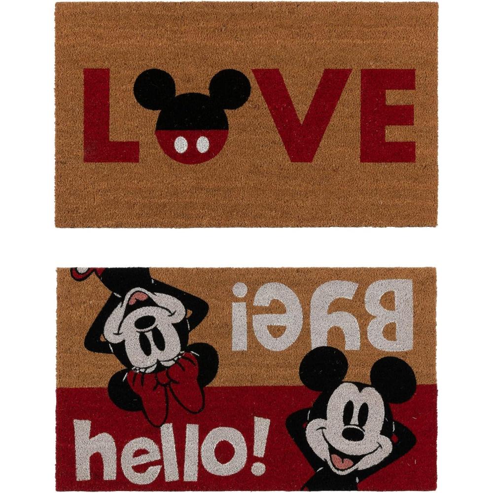 image:imageGertmenian Bluey Coir Doormat 2x3 Welcome Mat 2Pack Ideal for High Traffic Areas in Front Door Garage Entryway HiBluey Patch 80072Mickey Minnie LoveHello