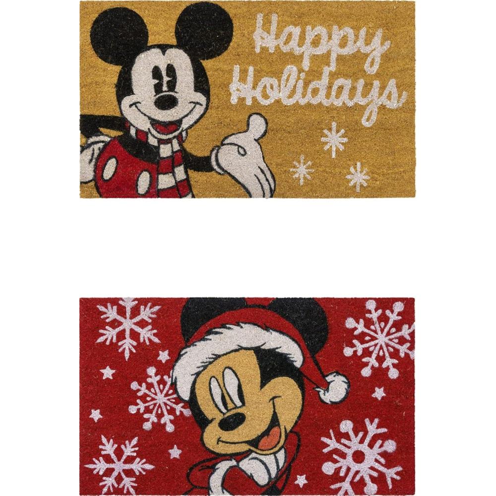 image:imageGertmenian Bluey Coir Doormat 2x3 Welcome Mat 2Pack Ideal for High Traffic Areas in Front Door Garage Entryway HiBluey Patch 80072Mickey Happy HolidaysSnowflakes