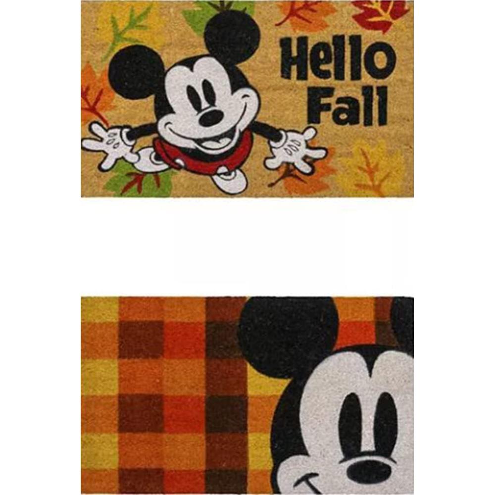 image:imageGertmenian Bluey Coir Doormat 2x3 Welcome Mat 2Pack Ideal for High Traffic Areas in Front Door Garage Entryway HiBluey Patch 80072Retro Mickey Hello FallPlaid