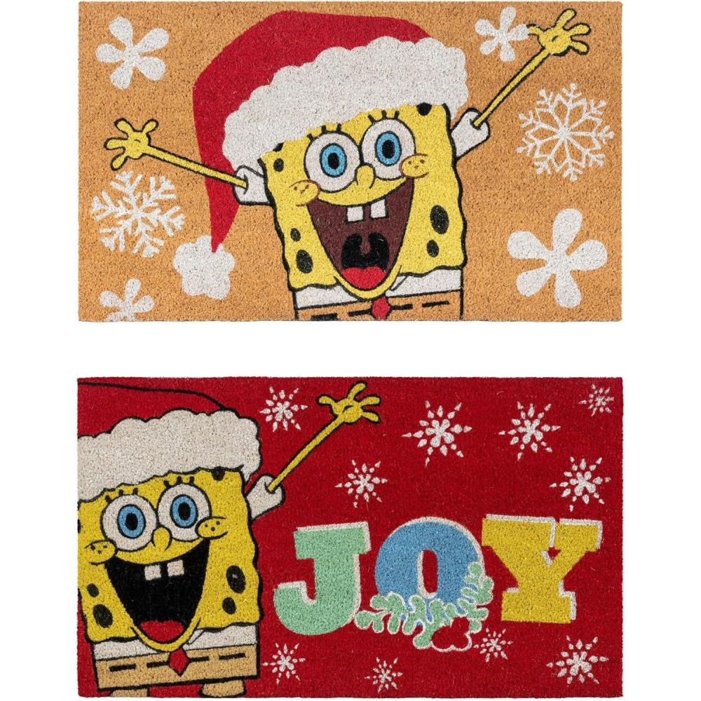 image:imageGertmenian Bluey Coir Doormat 2x3 Welcome Mat 2Pack Ideal for High Traffic Areas in Front Door Garage Entryway HiBluey Patch 80072Spongebob SantaHo Ho Ho
