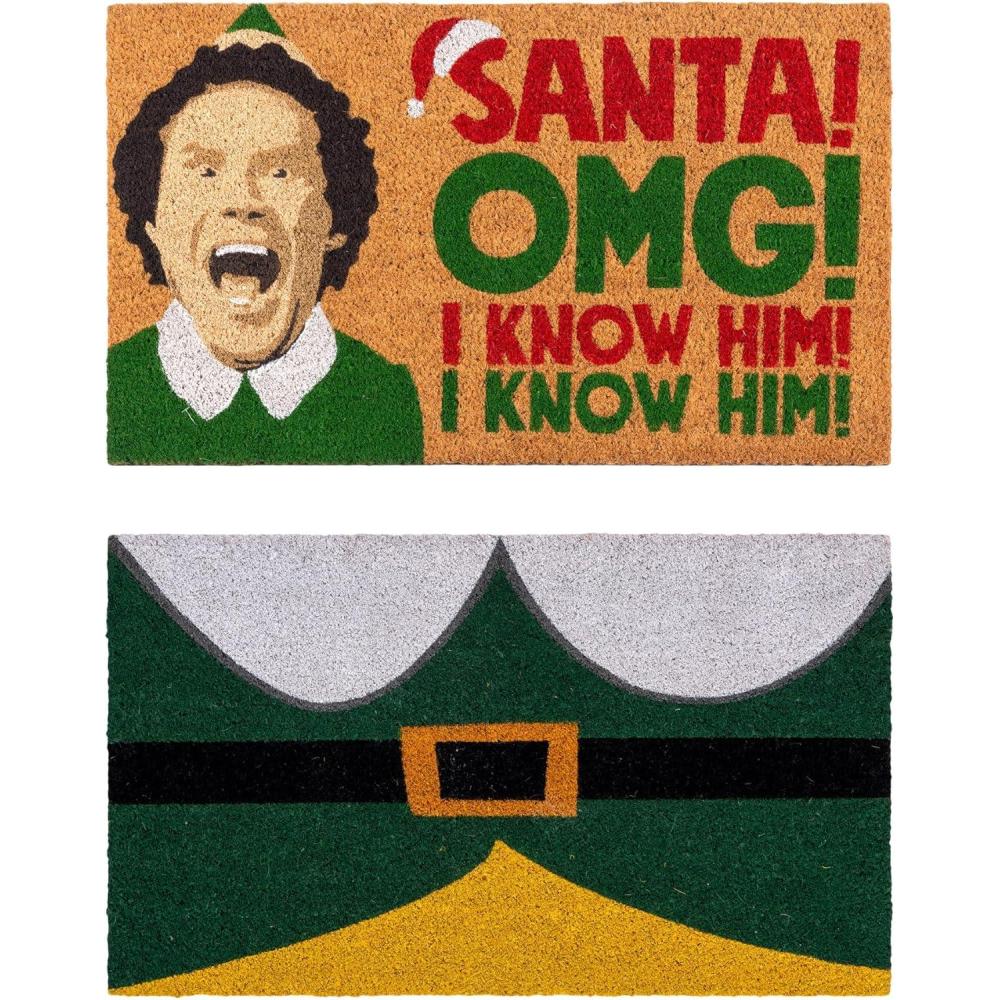 image:imageGertmenian Bluey Coir Doormat 2x3 Welcome Mat 2Pack Ideal for High Traffic Areas in Front Door Garage Entryway HiBluey Patch 80072The Elf OmgCostume
