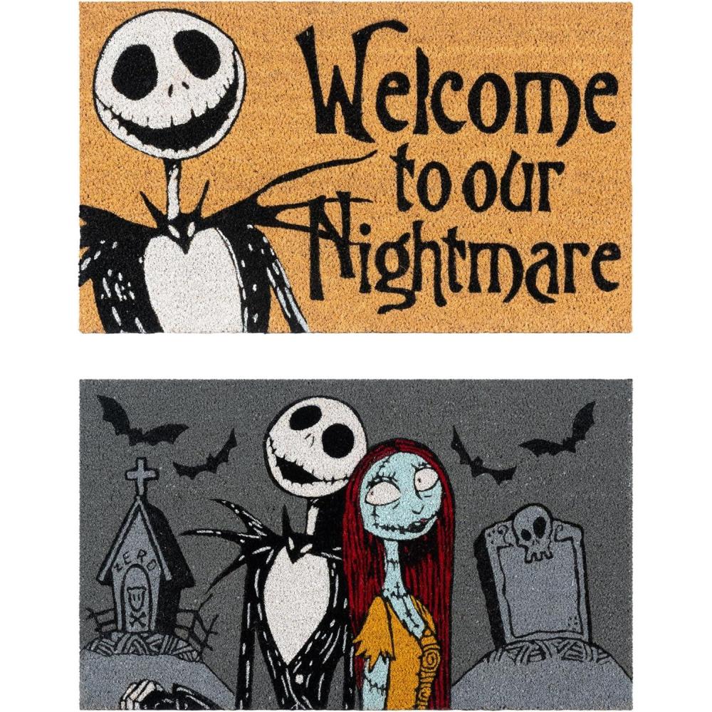 image:imageGertmenian Bluey Coir Doormat 2x3 Welcome Mat 2Pack Ideal for High Traffic Areas in Front Door Garage Entryway HiBluey Patch 80072Welcome NightmareJack Sally