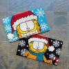 Gertmenian Bluey Coir Doormat – 2×3 Welcome Mat (2-Pack), Ideal for High Traffic Areas in Front Door, Garage, Entryway – Hi/Bluey Patch, 80072(Garfield Snowflakes Black/Snowflakes Blue)