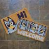 Gertmenian Bluey Coir Doormat – 2×3 Welcome Mat (2-Pack), Ideal for High Traffic Areas in Front Door, Garage, Entryway – Hi/Bluey Patch, 80072(Hi/Bluey Patch)