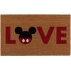 Gertmenian Bluey Coir Doormat – 2×3 Welcome Mat (2-Pack), Ideal for High Traffic Areas in Front Door, Garage, Entryway – Hi/Bluey Patch, 80072(Mickey & Minnie Love/Hello)