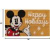 Gertmenian Bluey Coir Doormat – 2×3 Welcome Mat (2-Pack), Ideal for High Traffic Areas in Front Door, Garage, Entryway – Hi/Bluey Patch, 80072(Mickey Happy Holidays/Snowflakes)