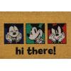 Gertmenian Bluey Coir Doormat – 2×3 Welcome Mat (2-Pack), Ideal for High Traffic Areas in Front Door, Garage, Entryway – Hi/Bluey Patch, 80072(Retro Mickey Faces/Hi There)