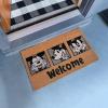 Gertmenian Bluey Coir Doormat – 2×3 Welcome Mat (2-Pack), Ideal for High Traffic Areas in Front Door, Garage, Entryway – Hi/Bluey Patch, 80072(Retro Mickey Home/Welcome)