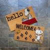 Gertmenian Bluey Coir Doormat – 2×3 Welcome Mat (2-Pack), Ideal for High Traffic Areas in Front Door, Garage, Entryway – Hi/Bluey Patch, 80072(Snoopy Hello/Welcome)