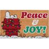 Gertmenian Bluey Coir Doormat – 2×3 Welcome Mat (2-Pack), Ideal for High Traffic Areas in Front Door, Garage, Entryway – Hi/Bluey Patch, 80072(Snoopy Peace & Joy)