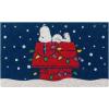 Gertmenian Bluey Coir Doormat – 2×3 Welcome Mat (2-Pack), Ideal for High Traffic Areas in Front Door, Garage, Entryway – Hi/Bluey Patch, 80072(Snoopy Snowflakes/Dog House Lights)