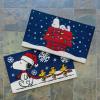 Gertmenian Bluey Coir Doormat – 2×3 Welcome Mat (2-Pack), Ideal for High Traffic Areas in Front Door, Garage, Entryway – Hi/Bluey Patch, 80072(Snoopy Snowflakes/Dog House Lights)