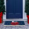 Gertmenian Bluey Coir Doormat – 2×3 Welcome Mat (2-Pack), Ideal for High Traffic Areas in Front Door, Garage, Entryway – Hi/Bluey Patch, 80072(Snoopy Snowflakes/Dog House Lights)