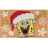 Gertmenian Bluey Coir Doormat – 2×3 Welcome Mat (2-Pack), Ideal for High Traffic Areas in Front Door, Garage, Entryway – Hi/Bluey Patch, 80072(Spongebob Santa/Ho Ho Ho)
