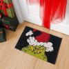 Gertmenian Bluey Coir Doormat – 2×3 Welcome Mat (2-Pack), Ideal for High Traffic Areas in Front Door, Garage, Entryway – Hi/Bluey Patch, 80072(The Grinch Ho Ho Ho/Santa)