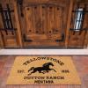 Gertmenian Bluey Coir Doormat – 2×3 Welcome Mat (2-Pack), Ideal for High Traffic Areas in Front Door, Garage, Entryway – Hi/Bluey Patch, 80072(Yellowstone Arrow/Horse)