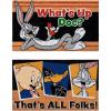 Gertmenian Bluey Coir Doormat – 2×3 Welcome Mat (2-Pack), Ideal for High Traffic Areas in Front Door, Garage, Entryway – Hi/Bluey Patch, 80072(Looney Tunes Doc/Folks)