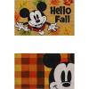 Gertmenian Bluey Coir Doormat – 2×3 Welcome Mat (2-Pack), Ideal for High Traffic Areas in Front Door, Garage, Entryway – Hi/Bluey Patch, 80072(Retro Mickey Hello Fall/Plaid)