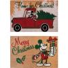 Gertmenian Bluey Coir Doormat – 2×3 Welcome Mat (2-Pack), Ideal for High Traffic Areas in Front Door, Garage, Entryway – Hi/Bluey Patch, 80072(Retro Mickey Home for Christmas/Merry Christmas)