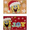 Gertmenian Bluey Coir Doormat – 2×3 Welcome Mat (2-Pack), Ideal for High Traffic Areas in Front Door, Garage, Entryway – Hi/Bluey Patch, 80072(Spongebob Santa/Ho Ho Ho)