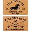 Gertmenian Bluey Coir Doormat – 2×3 Welcome Mat (2-Pack), Ideal for High Traffic Areas in Front Door, Garage, Entryway – Hi/Bluey Patch, 80072(Yellowstone Arrow/Horse)