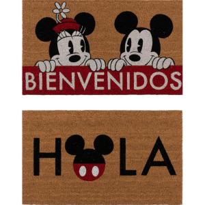 Gertmenian Bluey Coir Doormat – 2×3 Welcome Mat (2-Pack), Ideal for High Traffic Areas in Front Door, Garage, Entryway – Hi/Bluey Patch, 80072(Minnie Bienvenidos/Hola)