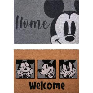 Gertmenian Bluey Coir Doormat – 2×3 Welcome Mat (2-Pack), Ideal for High Traffic Areas in Front Door, Garage, Entryway – Hi/Bluey Patch, 80072(Retro Mickey Home/Welcome)