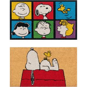 Gertmenian Bluey Coir Doormat – 2×3 Welcome Mat (2-Pack), Ideal for High Traffic Areas in Front Door, Garage, Entryway – Hi/Bluey Patch, 80072(Snoopy House/Peanuts Patch)