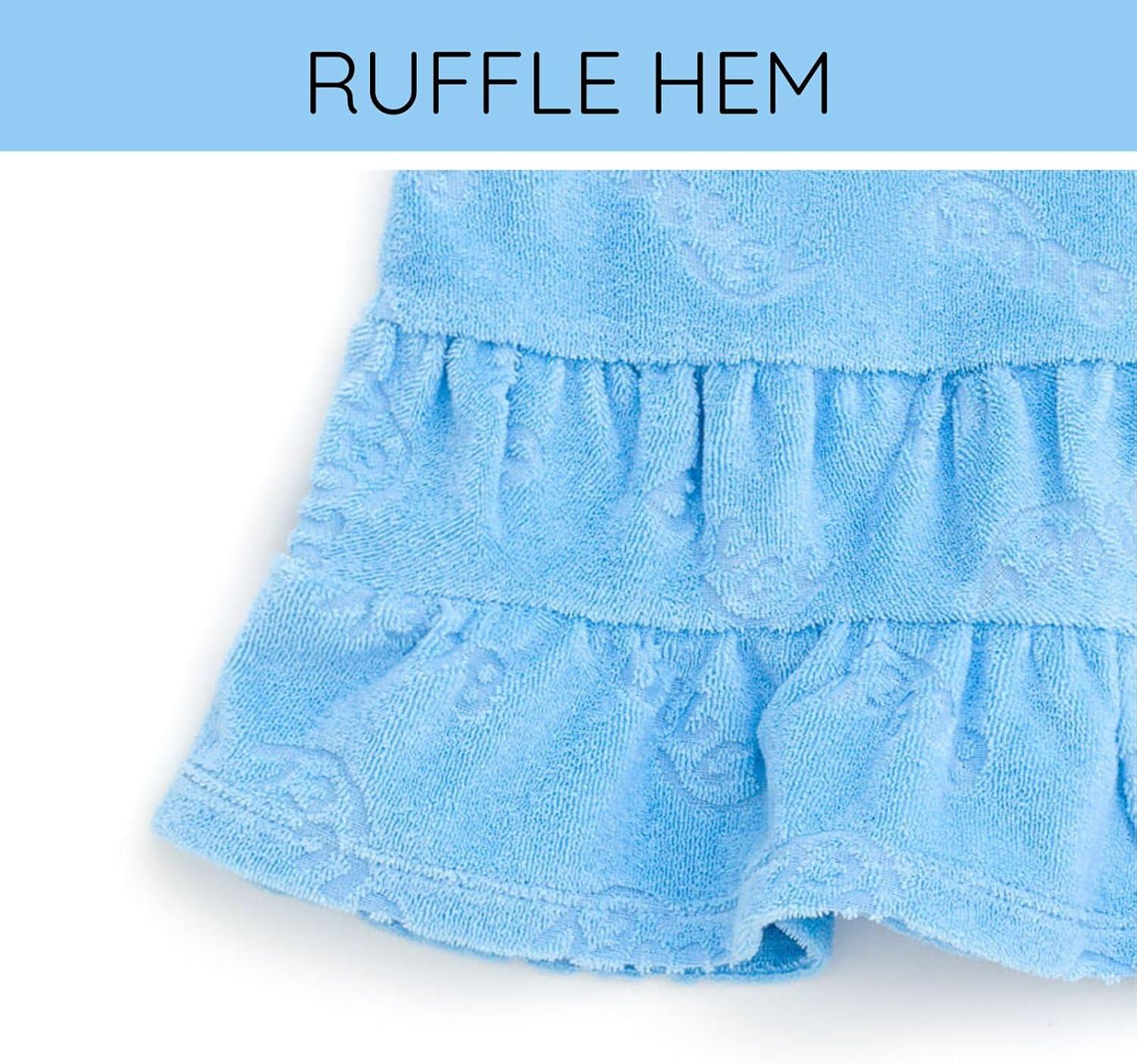 image:imageBluey Girls Loop Terry Cloth Hooded Swim Coverup Toddler to Big Kid Sizes 2T 1012Blue