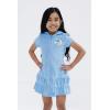 Bluey Girls Loop Terry Cloth Hooded Swim Coverup Toddler to Big Kid Sizes (2T – 10-12)(Blue)