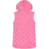 Bluey Girls Loop Terry Cloth Hooded Swim Coverup Toddler to Big Kid Sizes (2T – 10-12)(Pink)